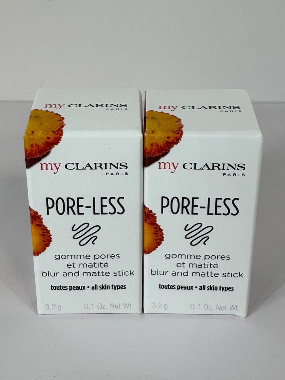 My Clarins Pore-Less Blur & Matte Stick 3.2g x2 New in Box